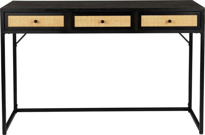 Černý konzolový stolek 40x120 cm Guuji – White Label