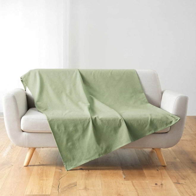 Zelený přehoz 180x220 cm Lucile – douceur d'intérieur