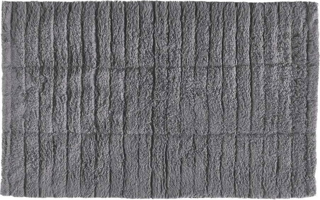 Šedá koupelnová předložka 80x50 cm Tiles - Zone