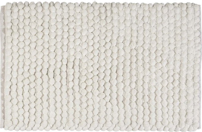 Bílá textilní koupelnová předložka 50x80 cm Solivo – Wenko