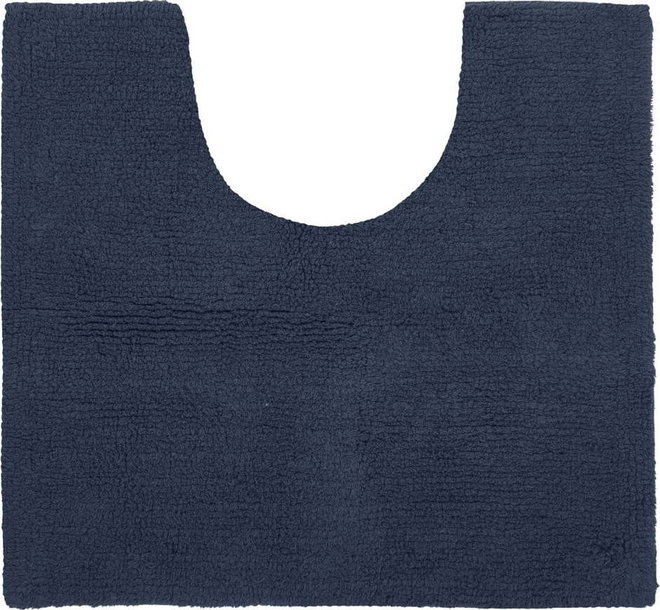 Tmavě modrá koupelnová předložka 50x45 cm Riva - Tiseco Home Studio