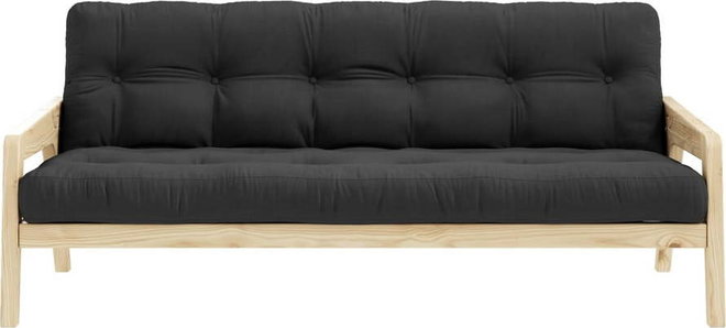 Černá/šedá rozkládací pohovka 204 cm Grab - Karup Design