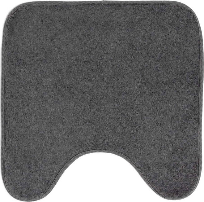 Antracitová WC koupelnová předložka 45x45 cm Vitamine – douceur d'intérieur
