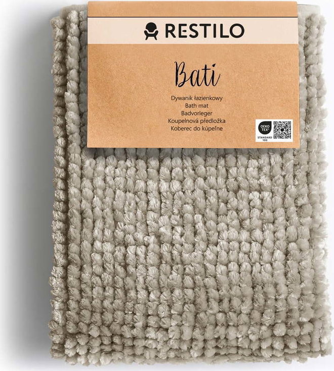 Béžová koupelnová předložka 70x120 cm Bati – Restilo