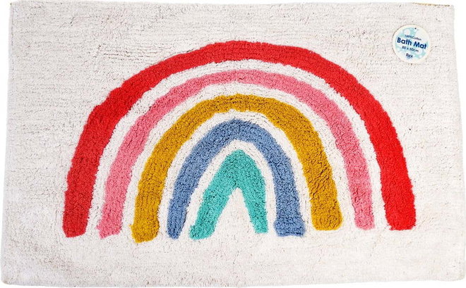 Bílá koupelnová předložka 83x52,5 cm Rainbow – Rex London