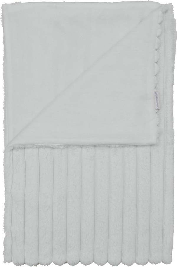 Bílá deka z mikroplyše 130x170 cm Cosy Ribbed – Catherine Lansfield