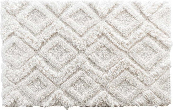 Bílá koupelnová předložka 50x80 cm Ikatis – douceur d'intérieur