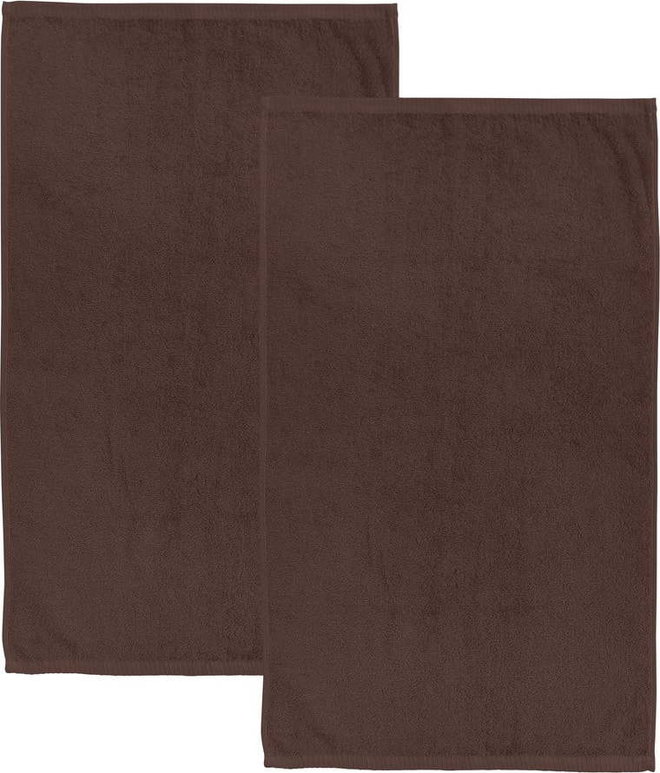 Hnědé rychleschnoucí/froté bavlněné osušky v sadě 2 ks 90x140 cm Quick Dry – Catherine Lansfield