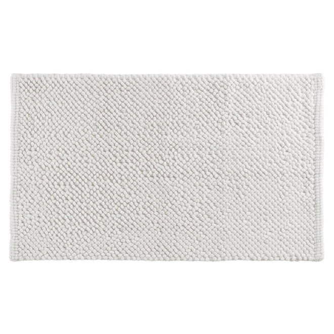 Bílá koupelnová předložka 50x80 cm Yanis – douceur d'intérieur
