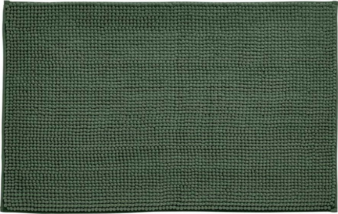 Tmavě zelená koupelnová předložka 50x80 cm Bobble – Catherine Lansfield