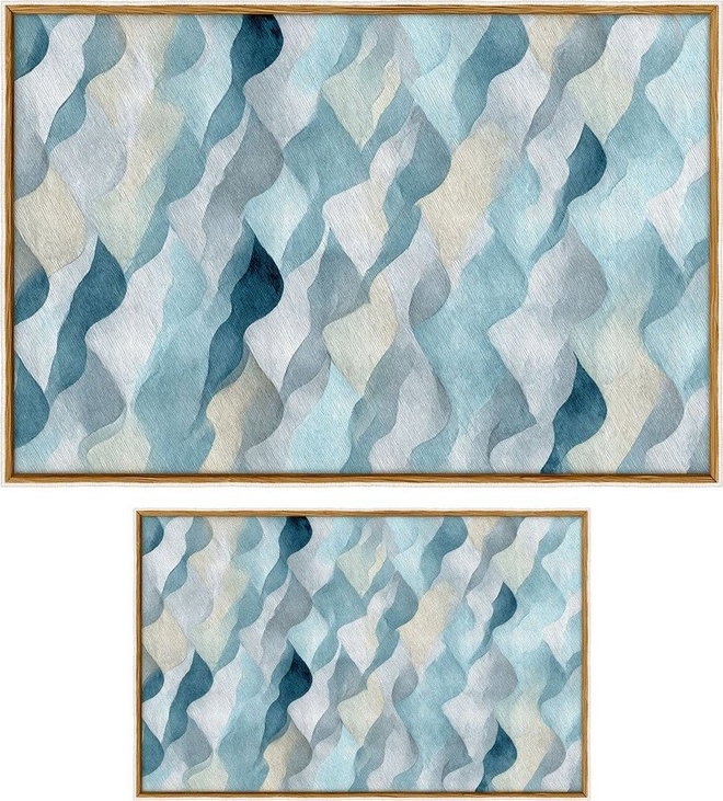 Modré koupelnové předložky v sadě 2 ks 60x100 cm – Foutastic