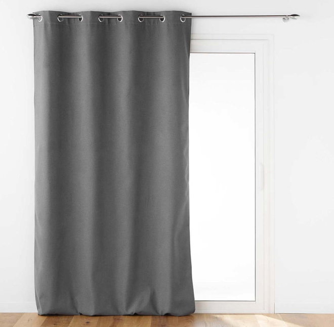 Antracitový odhlučňovací závěs 140x260 cm Jupiter – douceur d'intérieur