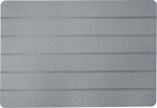 Šedá koupelnová předložka 50x70 cm Baline – douceur d'intérieur