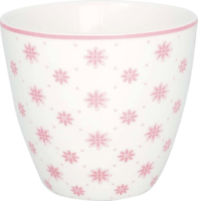 Růžový porcelánový šálek Green Gate Laurie, 300 ml