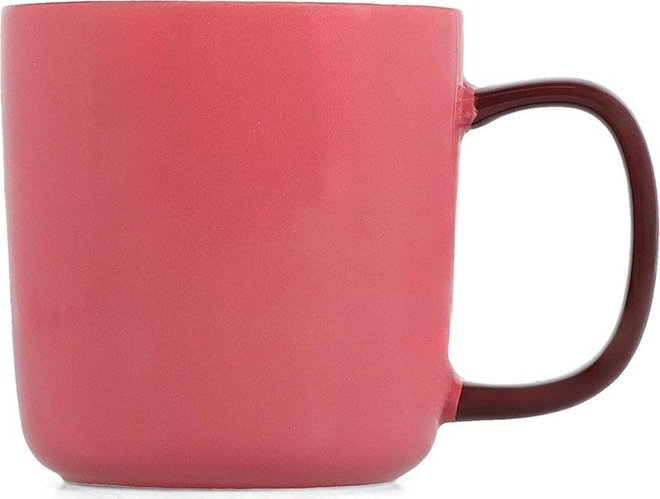 Růžový hrnek z kostního porcelánu 370 ml Mae – ONA