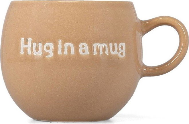 Hnědý kameninový hrnek 420 ml Muggies – Salt&Pepper