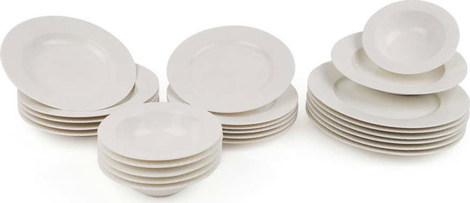 24dílná sada porcelánového nádobí Kutahya Russna