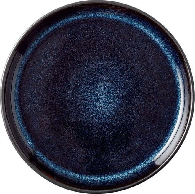 Černý/modrý dezertní talíř z kameniny ø 17 cm Gastro Dark Blue/Black – Bitz