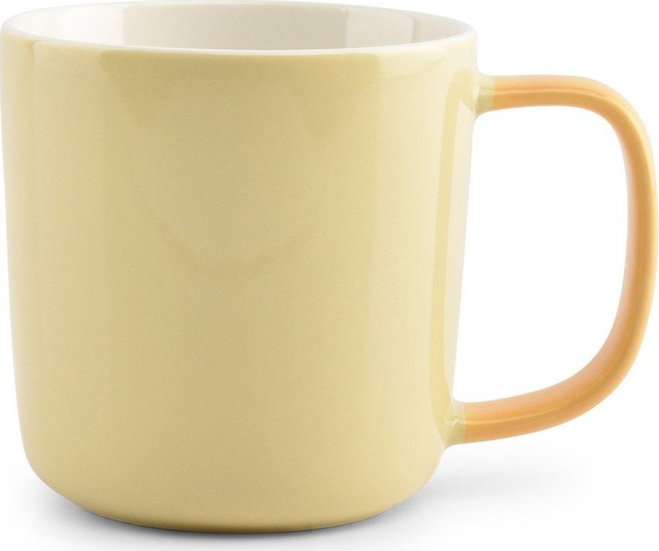 Světle žlutý hrnek z kostního porcelánu 370 ml Mae – ONA