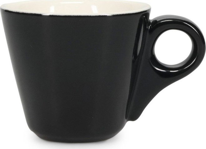 Černý porcelánový šálek na espresso 80 ml Barista – BonBistro