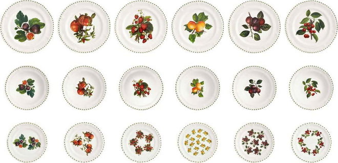 18dílná sada porcelánových talířů Brandani Le Primizie
