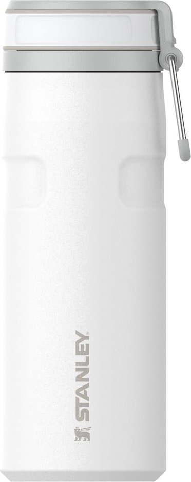 Bílá termoska z nerezové oceli 470 ml IceFlow™ Bottle Twist Flip Frost – Stanley