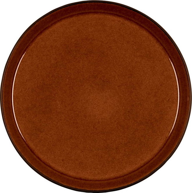 Černý/jantarový talíř z kameniny ø 27 cm Gastro Black/Amber – Bitz