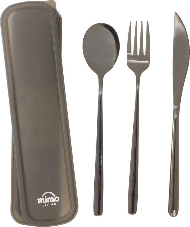 Černý nerezový příbor 3 ks Mimo – Premier Housewares