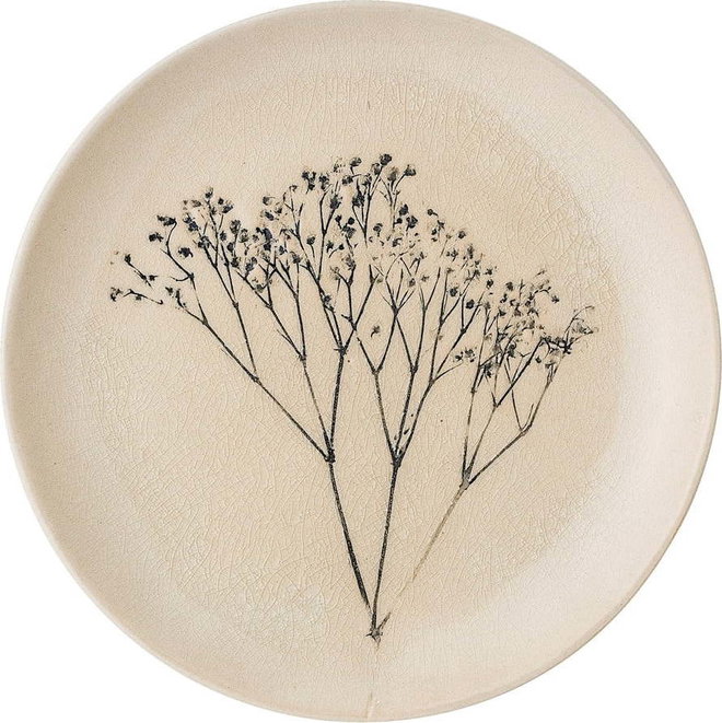 Hnědý dezertní talíř z kameniny ø 22 cm Bea – Bloomingville