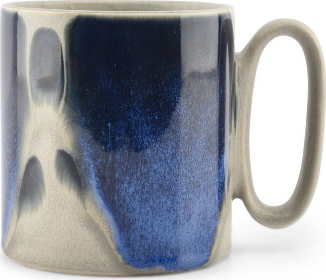 Modrý/šedý kameninový hrnek 390 ml Paint – Salt&Pepper