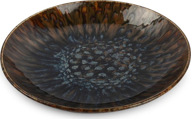 Hnědý hluboký porcelánový talíř ø 26 cm Resto – BonBistro