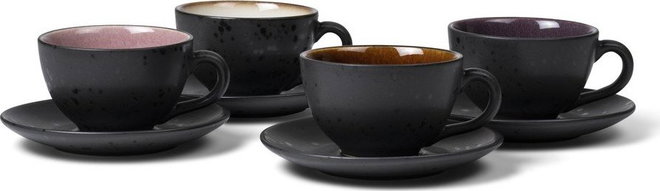 Černé keramické šálky v sadě 4 ks 240 ml Gastro Black/Mix – Bitz
