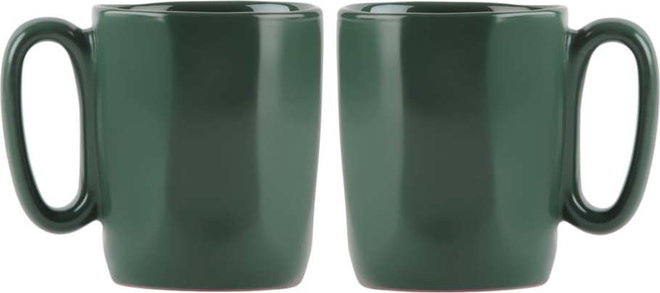 Tmavě zelené hrnky na espresso z kameniny v sadě 2 ks 80 ml Fuori – Vialli Design