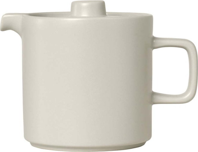 Bílá keramická čajová konvice Blomus Pilar, 1 l