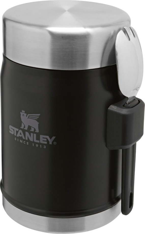 Černá termoska na jídlo z nerezové oceli 400 ml Legendary Classic Black – Stanley