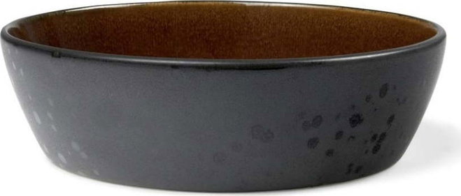 Černá/jantarová miska z kameniny Gastro Black/Amber – Bitz