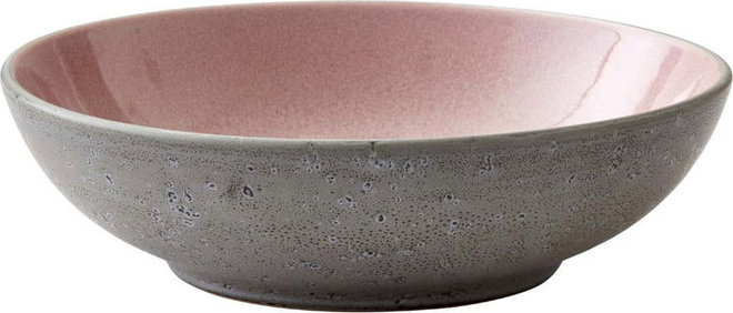 Růžová/šedá miska z kameniny 1 l Gastro Grey/Light Pink – Bitz