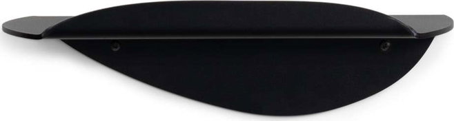 Černá kovová police 34 cm Pipa – Spinder Design