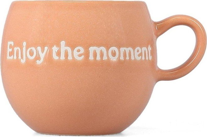 Růžový kameninový hrnek 420 ml Muggies – Salt&Pepper