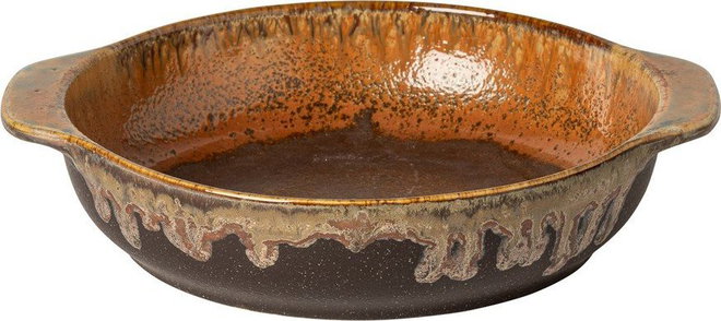 Hnědý hluboký talíř z kameniny Poterie – Casafina