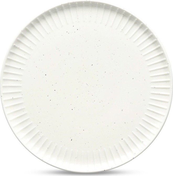 Bílý dezertní talíř ø 21 cm Ora Gloss – Salt&Pepper