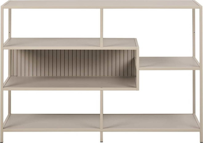 Šedá knihovna 114x78x35 cm Seaford – Actona