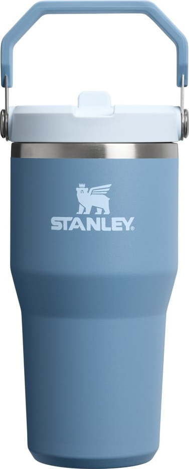 Šedomodrá termoska z nerezové oceli 600 ml IceFlow™ Flip Straw 2.0 Tumbler Indigo – Stanley