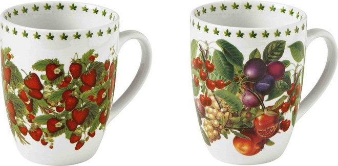 Bílé hrnky v sadě 2 ks z kostního porcelánu 350 ml Le Primizie – Brandani