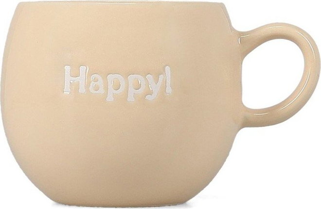 Béžový kameninový hrnek 420 ml Muggies – Salt&Pepper
