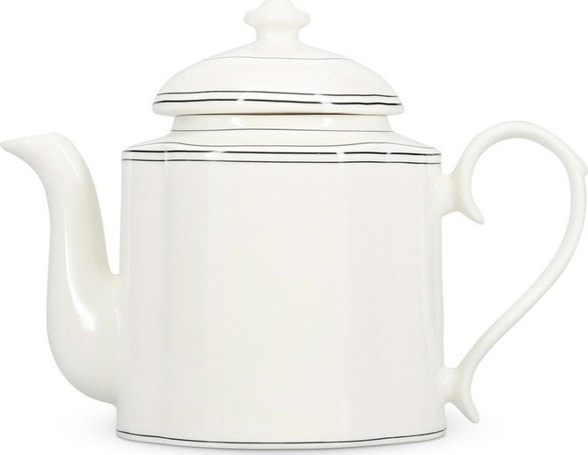 Bílá konvice na čaj z kostního porcelánu 1,3 l Odette – S|P Collection
