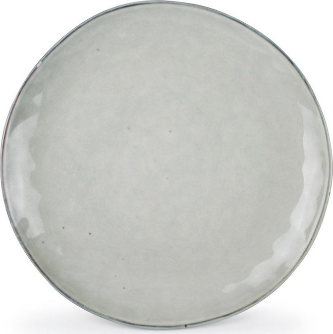 Zelený talíř z kameniny ø 28 cm Artisan – Salt&Pepper