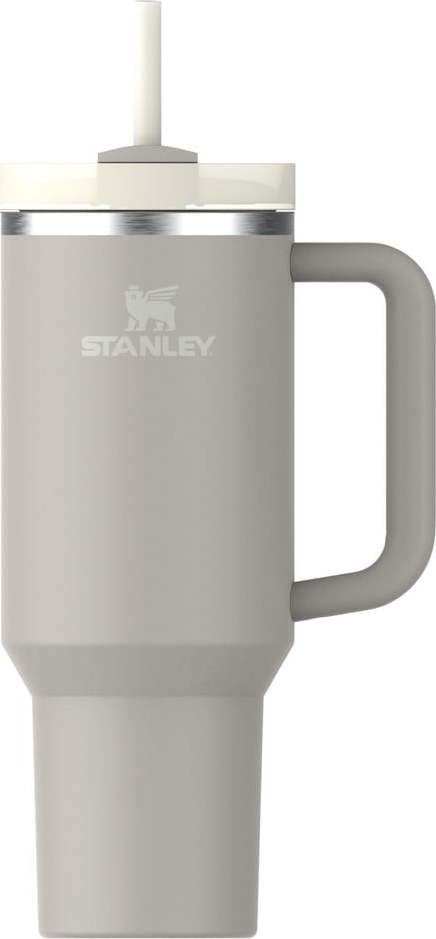 Světle šedá termoska s brčkem z nerezové oceli 1,18 l Quencher H2.0 FlowState Tumbler Ash – Stanley