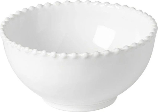 Bílá kameninová miska Costa Nova Pearl, ⌀ 16 cm