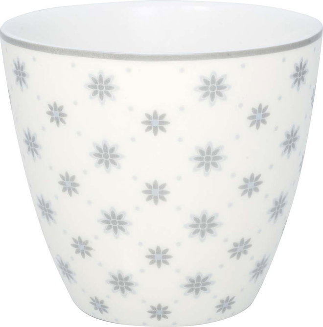 Šedý porcelánový šálek Green Gate Laurie, 300 ml